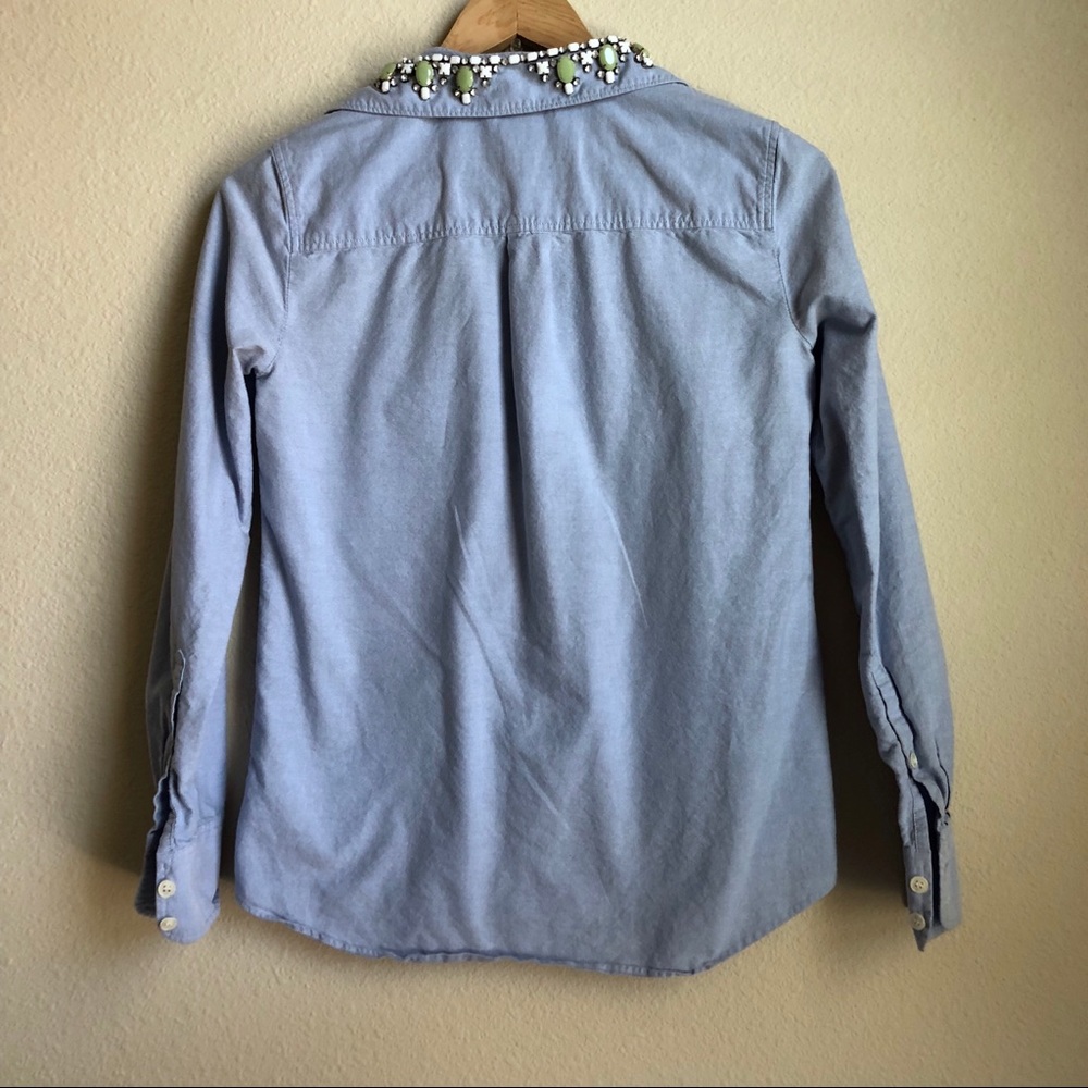 J. Crew Embellished Career Button Down 0 - Picture 3 of 8